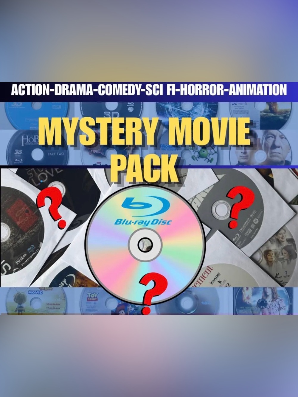 16 Movie DVD & Blu-ray Mystery Box Bundle Action Comedy Family Surprise Lot